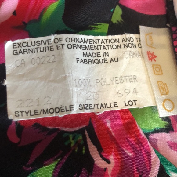 Vintage Sears Floral Long Sleeved Blouse With Buttons - Picture 10 of 10